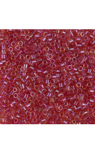 Miyuki delica beads 10/0 - Lined light cranberry ab DBM-62